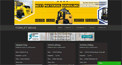 Desktop Screenshot of forkliftbekas.com